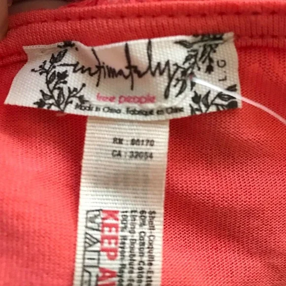 NWT Free People Daydream Coral Lace Dress Size L - Picture 6 of 8